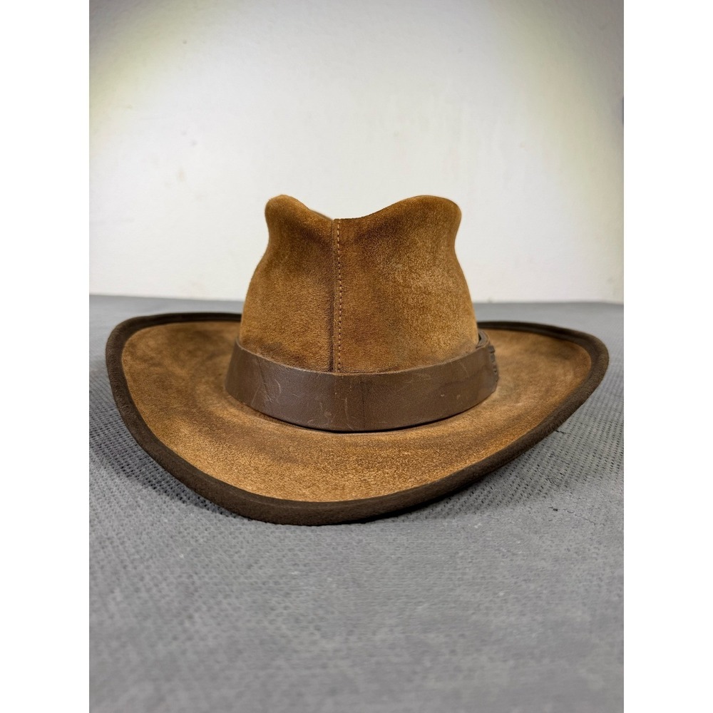Winfield Cover Company Brown Suede Leather Cowboy Hat San Francisco 22 S1 Small